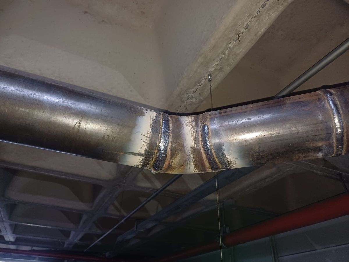 Manutenção de tubulação de gás em aço carbono em condomínio na zona sul de São Paulo